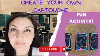 Create Your Own Cartouche Middle School Class Activity 6 Grade World History [upl. by Enirok845]