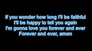 Randy Travis  Forever and ever amen LYRICS [upl. by Llenral605]