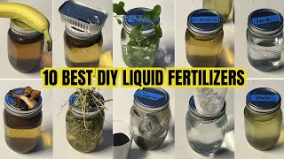 Top 10 Homemade Liquid Fertilizers  DIY Plant Food That Will Transform Your Garden [upl. by Tine]