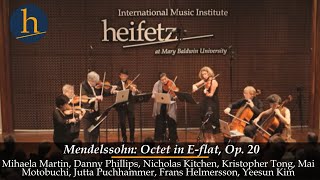 Mendelssohn Octet Op 20  Borromeo Quartet amp Heifetz Faculty Stars [upl. by Allac810]