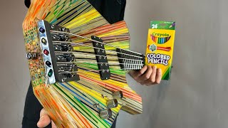 Building a Bass Out of 2000 Colored Pencils [upl. by Emalee]