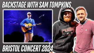 BACKSTAGE WITH SAM TOMPKINS  FIRST LIVE CONCERT VLOG GIVEAWAY INCLUDED [upl. by Ynaffital563]