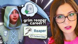 the reaper career is VERY INTERESTING in sims 4 life amp death [upl. by Alcock]