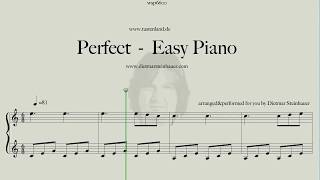 Perfect  Easy Piano [upl. by Marigolde]