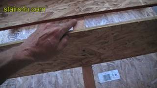 Nailing Stair Risers To Stringers  Home Construction HowTo Videos [upl. by Shir999]