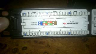 PATCH PANEL MULTILAN CAT5E 24 POSIÇÕES T568AB 35030152 FURUKAWA [upl. by Novaelc86]