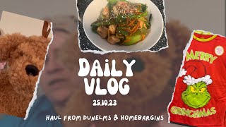 Daily Vlog 251023 haul dunelm homebargains weightlossjourney dailyvlog caloriedeficit [upl. by Idelle]