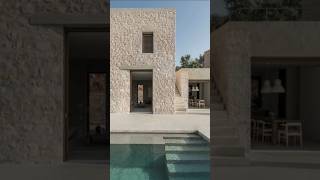 Stunning Stone Wall Elevation With Serene Pool Areashortvideo motionart34❤️😱 [upl. by Yesiad]