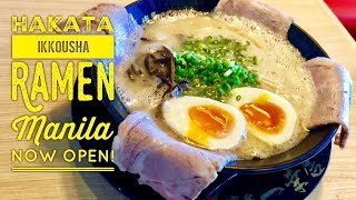 Hakata Ikkousha Ramen Manila Now Open Festival Mall Filinvest City Alabang [upl. by Chura]