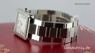 Cartier Tank Solo Kollektion W5200014 Luxusuhr24 Ratenkauf ab 20 EuroMonat [upl. by Annaira]