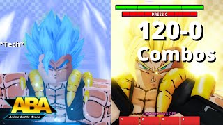 Gogeta True One Shot Combos  ABA [upl. by Hgieliak919]