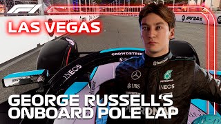 Can I beat the George Russells Pole Lap at 2024 Las Vegas Grand Prix [upl. by Acnalb]