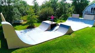 MY BRAND NEW 63578 BACKYARD SKATEPARK [upl. by Notsuh839]