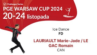 14 Marie Jade LAURIAULT Romain le GAC CAN ID FD PGE Warsaw Cup 2024 [upl. by Norrahc]