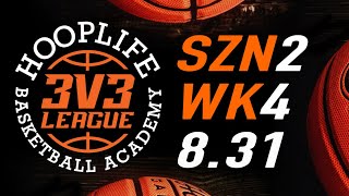 The Hooplife 3v3 League • Season 2 • WEEK 3  August 31 2024 4 Games [upl. by Joelle]