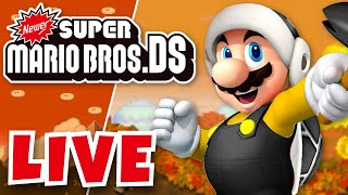 🔴LIVE Newer Take Two  Newer Super Mario Bros DS 100 Playthrough  1 [upl. by Aleafar337]