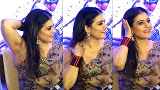 Kajol Devgan Latest Beautiful Visuals At Salaam Venky Movie Press Meet  NewsQube [upl. by Kamila]