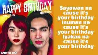 Happy birthday official lyrics video sarinaagassi amircarlosagassi sarinaofrap amirofrap [upl. by Aneet]