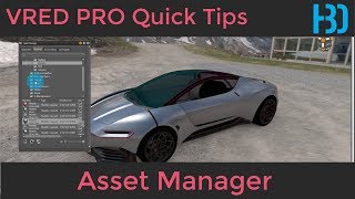 VRED Quick tips Asset Manager [upl. by Nonie]