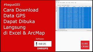 Cara Download Data GPS Dapat Dibuka Langsung di Excel amp ArcMap  DNRGPS [upl. by Mahtal]