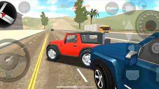 Real Mahindra Red Thar 4x4 Jeep Driving 😈  Indian Cars Simulator 3d [upl. by Isolde]