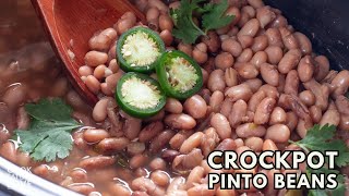 Learn How to Make the Best Vegan Pinto Beans in the Crockpot [upl. by Ithsav]