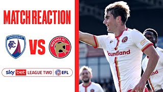 DISAPPOINTED NOT TO COME AWAY WITH 3 POINTS  Chesterfield vs Walsall Match Reaction [upl. by Ariamo]