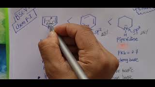 Comparison of Basic Strength of Pyrrole Pyridine amp Piperidine heterocyclic organicchemistry [upl. by Asirrom]