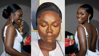 BIRTHDAY MAKEUP ON MY CLIENT  STEP BY STEP [upl. by Sabanrab]