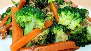 Quick and delicious Broccoli with carrots in a frying pan [upl. by Joane56]