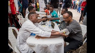 PRESIDENT KAGAME PARTICIPATES IN CAR FREE DAY [upl. by Zorina]