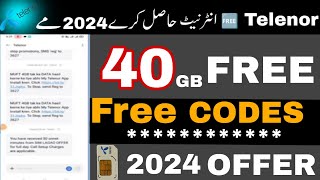 Telenor free internet 2024  Telenor Free Internet codes 2024  Telenor free mints codes [upl. by Enixam286]