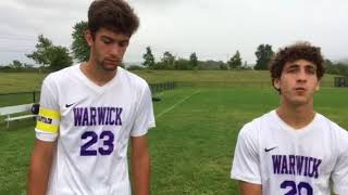 Varsity 845 soccer Warwicks Sam LaTorre amp Evan Liguori [upl. by Felise830]