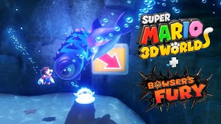 RAMMERHEAD REEF  Super Mario 3D World  Bowsers Fury 23 [upl. by Enitsej]