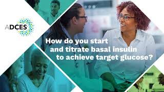 How do you start and titrate basal insulin to achieve target glucose [upl. by Bekah81]