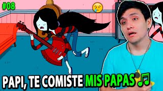 REACCIONO A HORA DE AVENTURA quotPAPI TE COMISTE MIS PAPAS ♫ EL HORRIBLE PAPÁ DE MARCELINEquot 🦇 08 [upl. by Gregor141]