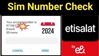 How to Check Etisalat Number  How do I know my Etisalat number How to check my SIM number in Dubai [upl. by Katy]