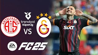 ANTALYASPOR VS GALATASARAY TRENDYOL SÜPER LİG 9 HAFTA  EA FC 25 [upl. by Ttehc99]