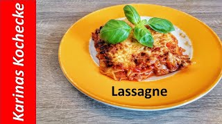 Schnelle und leckere Lasagne selber machen  Lasangne mit Bechamelsoße  Lasagne bolognese recipe [upl. by Walli856]