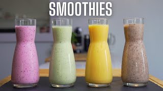 4 SMOOTHIES POUR FAIRE LE PLEIN DE VITAMINES  FOOD IS LOVE [upl. by Analla72]