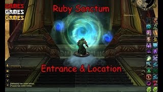 The Ruby Sanctum Raid Entrance amp Location [upl. by Nosirb]