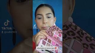 Ahumado en tonos rojos foxi makeup maquillajefacil shortvideos [upl. by Graves]