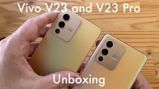 Vivo V23 and V23 Pro 400520 unboxing dual 50MP selfie cam [upl. by Kcirdor234]