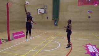 Netball  Practice turning amp catching  Sight the ball early [upl. by Crissy]