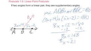 Geometry 15 Exploring Angle Pairs [upl. by Suzann886]