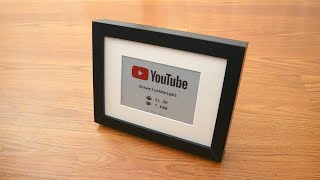 DIY YouTube Subscriber Counter EPaper Display  ESP32 [upl. by Trawets978]