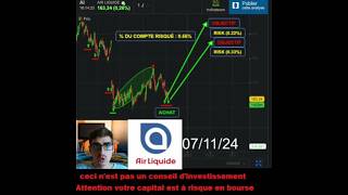 Achat dactions AIRLIQUIDE 7 TraderTrading [upl. by Attennaj]