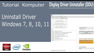 Tutorial Uninstall Driver VGA GPU AMD Intel NVIDIA dengan DDU Windows 7 8 10 11 [upl. by Batty]