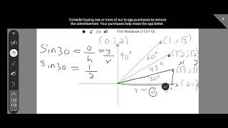 Special angles Trigonometry [upl. by Eelsnia]