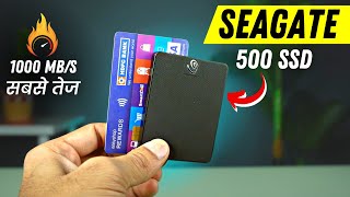 Seagate Expansion SSD 500GB Review  Best External Hard Drive in India   Hindi [upl. by Ahtikal319]